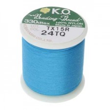 KO Beading thread Turquoise 24 